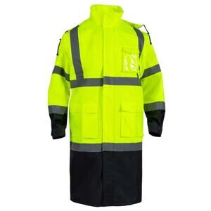 FONIRRA Oxford Men's High-Visibility Waterproof Class 3 Raincoat RT1006-Sz M NEW
